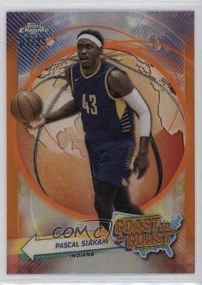 2023-24 Topps Chrome Coast to Orange Refractor 7/25 Pascal Siakam #CC-29 k2j