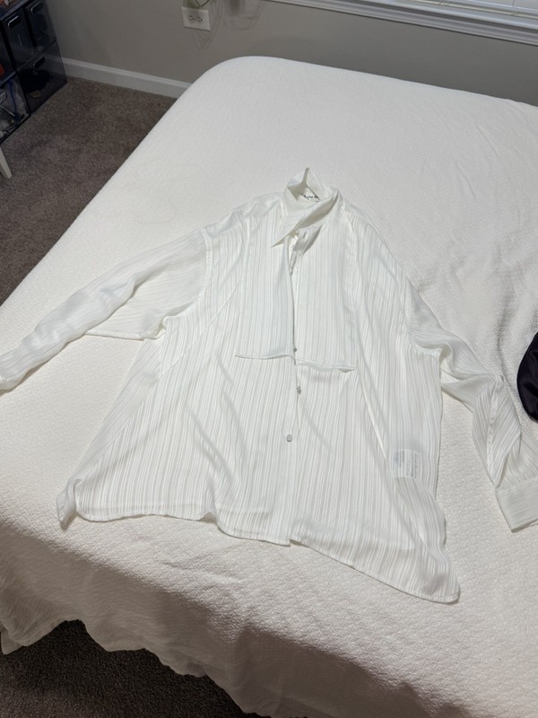 ACNE Studios White Button Down Shirt 48