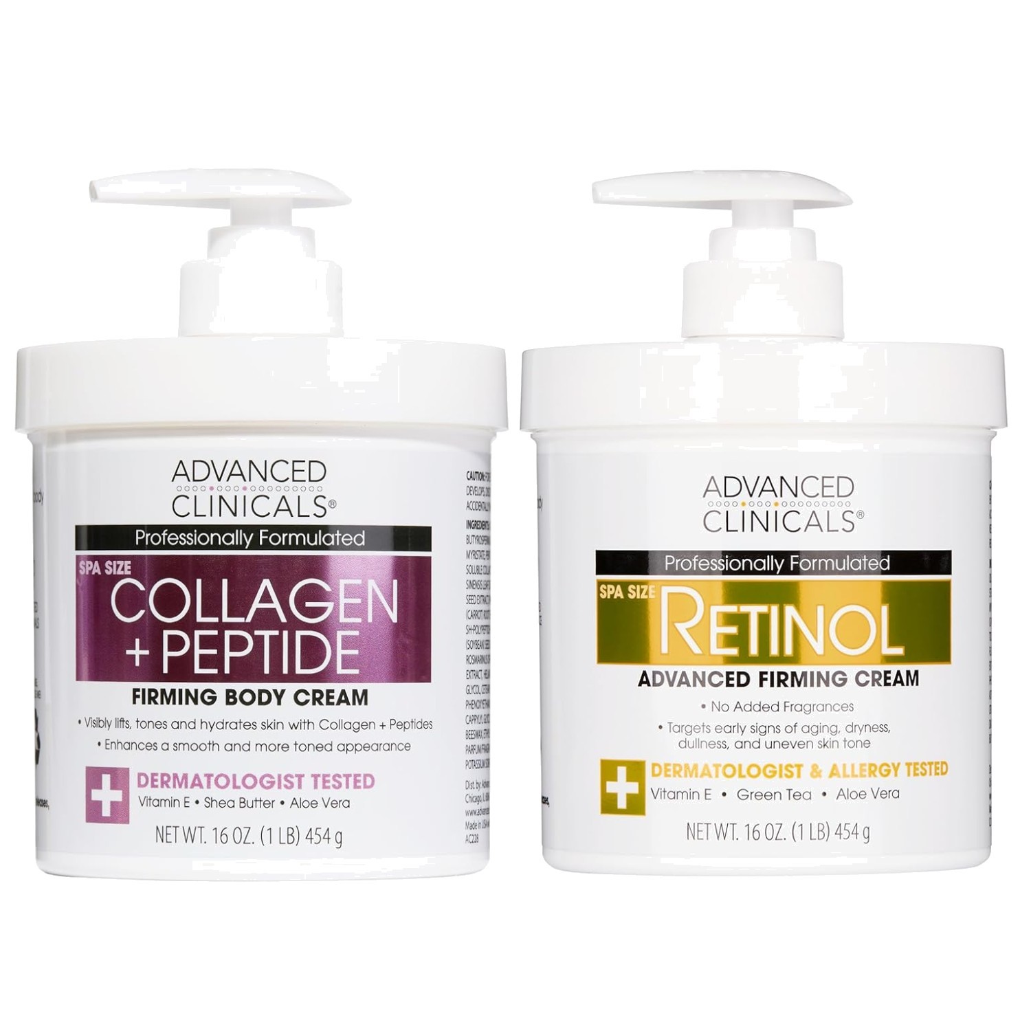 Anti-Aging Powerhouse: 2PC Retinol and Collagen Moisturizer 