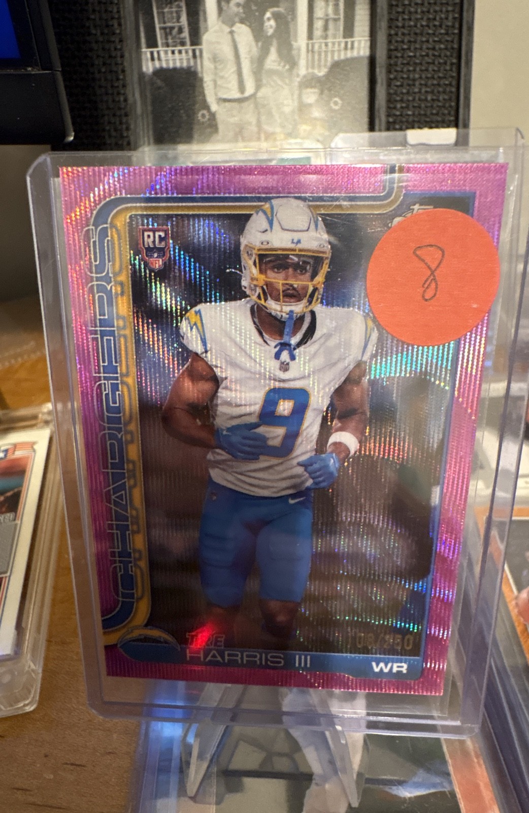2025 Topps Chrome - Rookies Tre Harris #338 Pink Refractor /250 (RC)