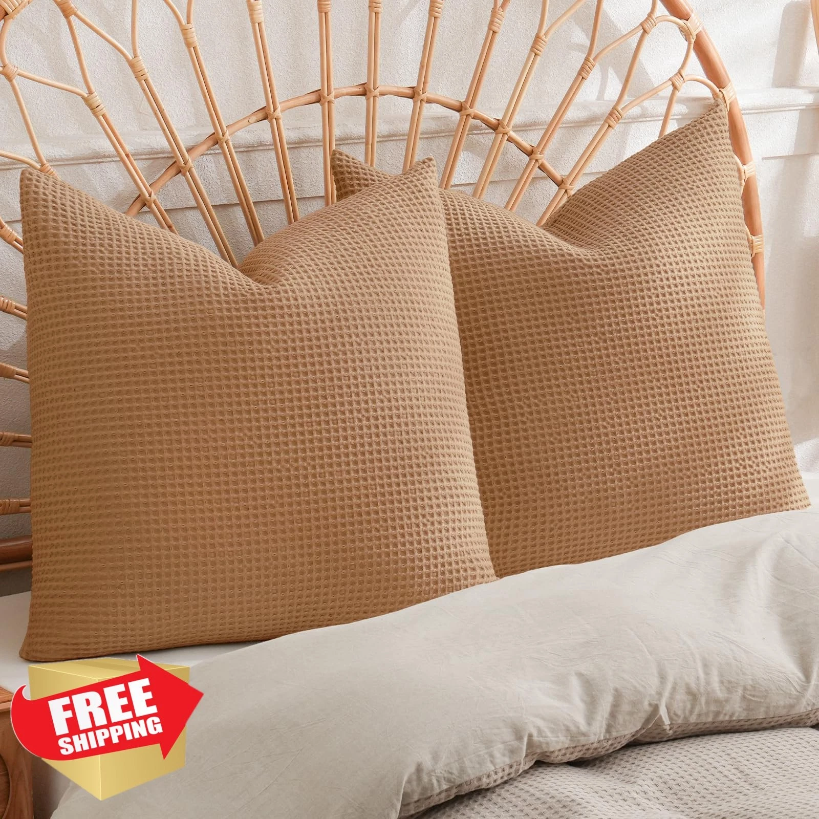 PHF Standstone 22"x22" Pillow Cover 2 Pack