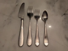 Dansk Classique Korea Satin 4pc Place Setting Forks, Spoon Knife Stainless