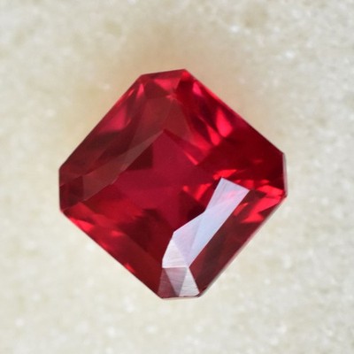 CERTIFIED Natural Red Ruby 8 Ct Square Cut Loose Gemstone For Thanksgiving