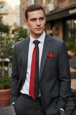 🔥ANTONIO RICCI HANDMADE ITALIAN LUXURY SILK NECKTIE SET (TIE+POCKET SQ), NWOT