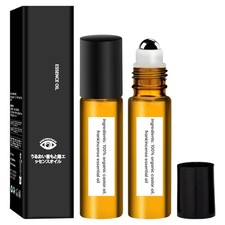 2 Pcs Castor Oil Eye Roller Frankincense Eye Essence Oil Roller Under Eye Bags