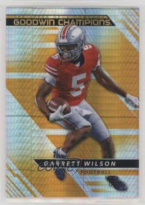 2022 Goodwin Champions Orange Prism 51/499 Garrett Wilson #GP-WI Rookie RC 0sp6
