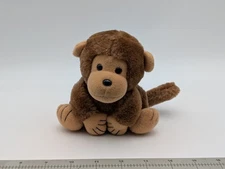 Dakin Mini Monkey Ape Plush 5 Inch Brown 1986 Stuffed Animal Toy