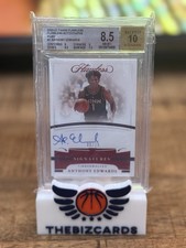 2020-21 Flawless Ruby Anthony Edwards RC /15 - BGS 8.5 Auto 10 Pop 1
