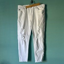 KANCAN Women  s Distressed Skinny Estilo Jeans 15/31 White FAST SHIPPING