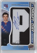 2024 Upper Deck SP Game Used Draft Day Marks 17/35 Matt Rempe #DDM-MR Auto 1e7g