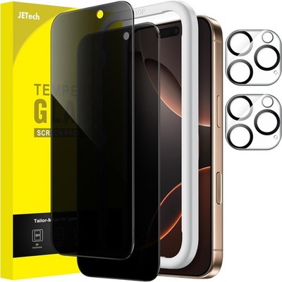 JETech Sichtschutz für iPhone 16 Pro Max, 6,9 Zoll Kameraschutz, 2 Stück Jeweils