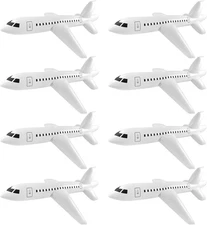 8 Pieces  Balloon 40 Inch Large Inflatable Plane Balloon White Plane Toy Float A