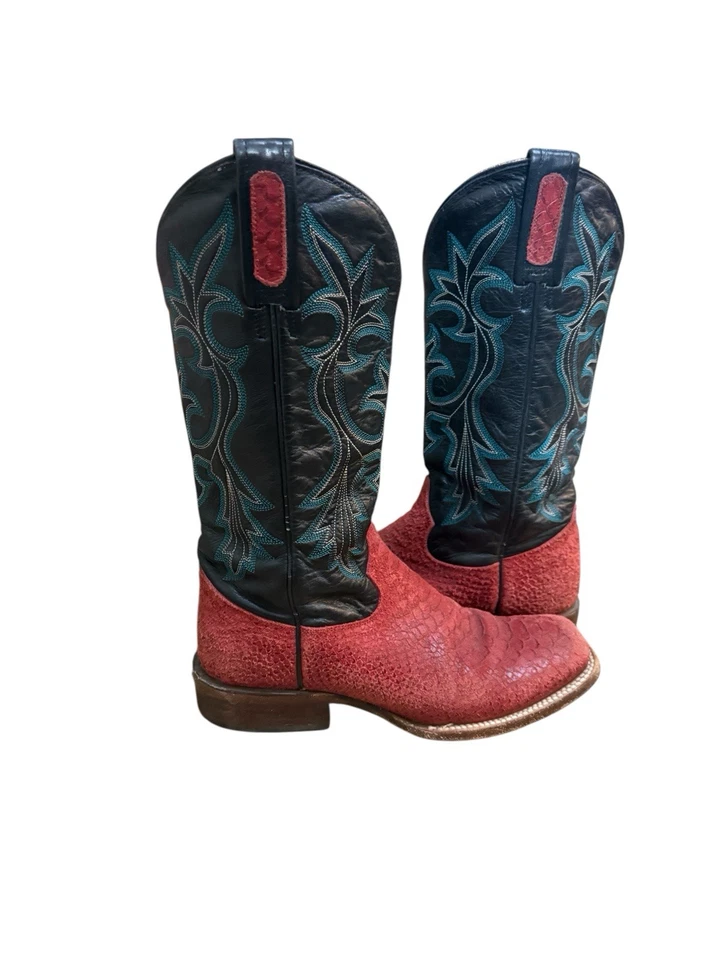 Botas vaqueras para mujer Roper de cuero talla 7 B Foto 4 de 4