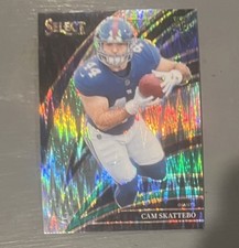 2025 Panini Select Football Cam Skattebo (RC) #195 Black & Green Shock Prizm