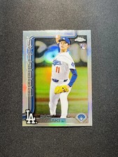 2025 Topps Chrome Roki Sasaki RC Rookie #217 Refractor Dodgers OL53