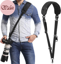 Rapid Camera Neck Strap with Quick Release and Safety Tether, Adjustable Shoulde