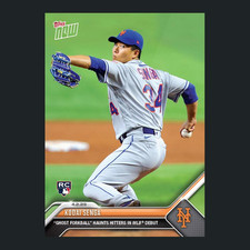 Kodai Senga - 2023 MLB Topps Now Card 32 - Print Run: 6207 New York Mets