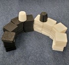 62 Pieces for Tak Board Game 5x5 – 30 Flats + 1 Capstone each color - ANY COLORS