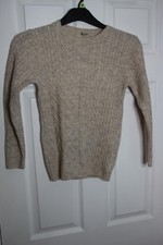 Tu Kinder Pullover beige Zopfmuster Gr&ouml;&szlig;e 8 Jahre
