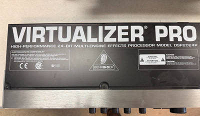 Behringer Virtualzer Pro Model DSP2024P High Preformance 24-Bit Processor