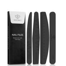 Modelones Cuticle Remover Kit Nail Files and Nail Buffers Blocks 4 PCS, Doubl...