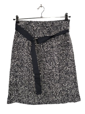 HUGO BOSS Strickrock Damen Rock Gr. DE 38 hellgrau Casual-Look