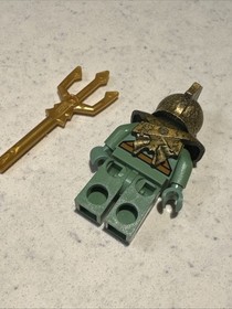 LEGO Atlantis Portal Emperor minifigure 8078 atl013 w Helmet & Trident