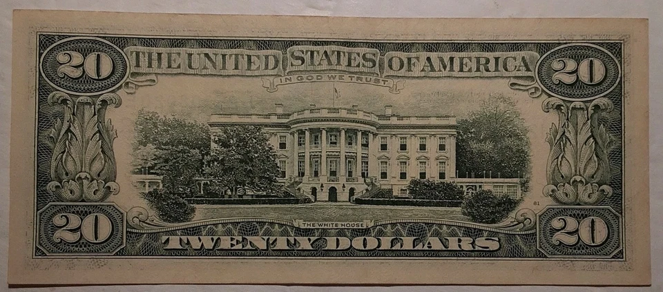 1988 L San Francisco 20 dollar bill average Circulated Authentic U.S. currency - Image 2 of 4