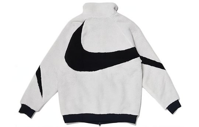 Nike Big Swoosh Reversible Boa Jacket Asia Sizing White Black