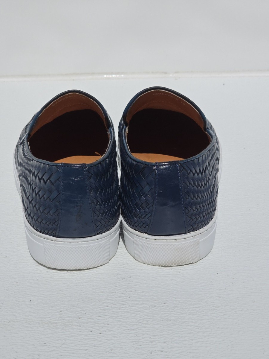 Marc Nolan Mens Boardwalk Sneakers Size 12 Shoe Navy Woven  display picture 1