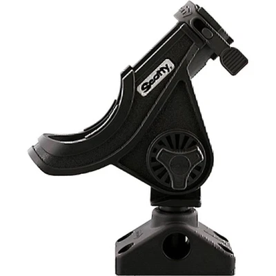 Scotty 280 Bait Caster/Spinning Rod Holder w/241 Deck/Side Mount - Black - Image 1 of 4