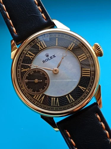 Beautiful Vintage Rolex Pocket Movement in a New Case, Fully Serviced.