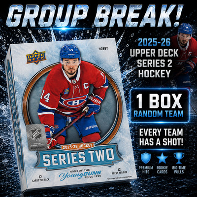 2025/26 Upper Deck Series 2 Hockey (1) Hobby Box Random GB - 32 SP #004
