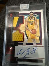 2019 21/25 Panini One and One Red Rookie Patch Autograph #RDJA-GGB Goga Bitazde