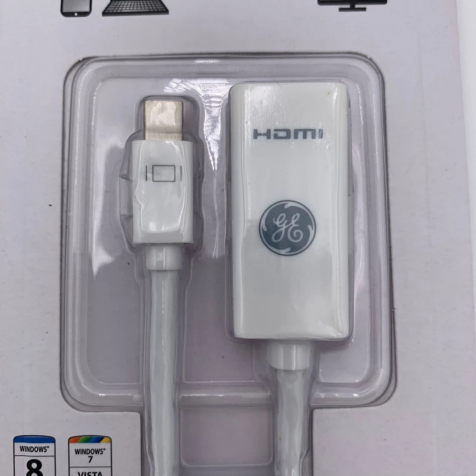 Mini Display Port to HDMI Adapter 33589 GE Full HD 1080P 4K UltraHD New Sealed - Image 3 of 4