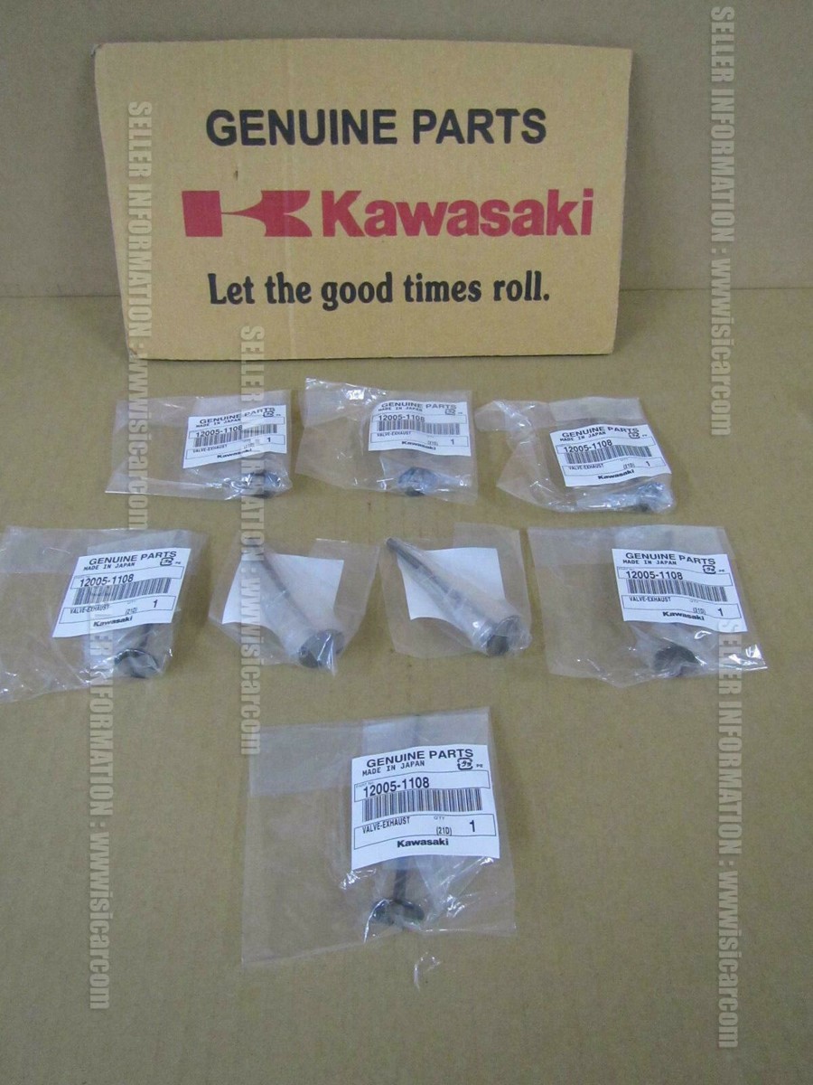 KAWASAKI ZXR400-2 ZX400L 1991-1999 VALVE EXHAUST SET X8pcs