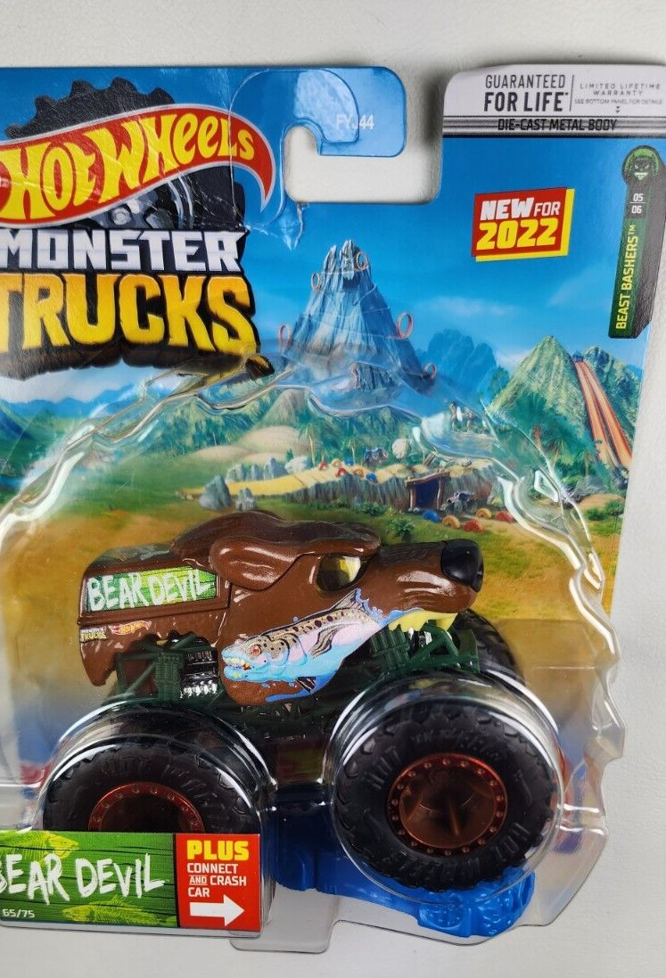 Carrinho Hot Wheels Monster Trucks Bear Devil HCP39 Pronta Entrega