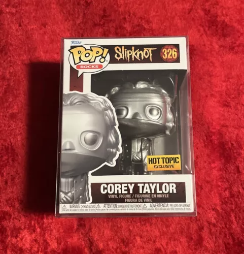 Funko POP! Slipknot Corey Taylor Chrome #326 ~ Hot Topic Exclusive ~ w/Protector