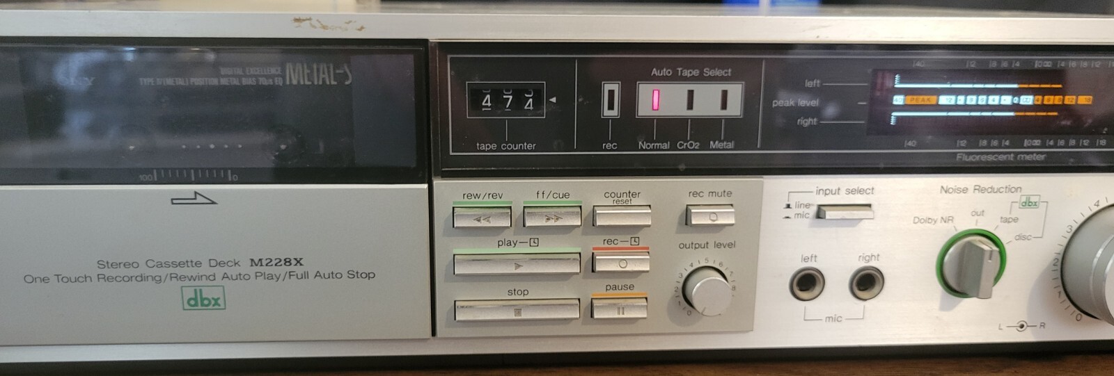 TECHNICS RSM228X Stereo Cassette Tape Deck Dbx Tested Falak Tayyeb