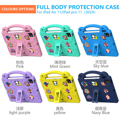 Kinder Hülle Für iPad 5 6 7 8 9 10th Gen Air Pro 11'' 13'' EVA Stand Schutz Case