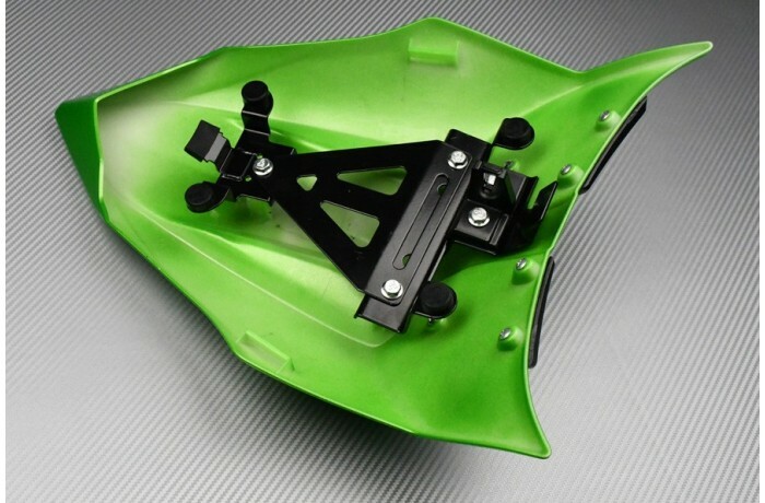 Capot de selle vert Ninja 650 pour supprimer la selle passager - 4