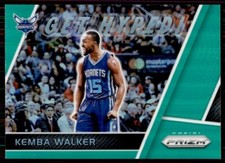 Kemba Walker 2017-18 Panini Prizm Get Hyped Green #GH-KW Parallel Hornets Insert