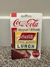 Vintage Drink Coca-Cola Pause Refresh Lunch Refrigerator Magnet ~ New