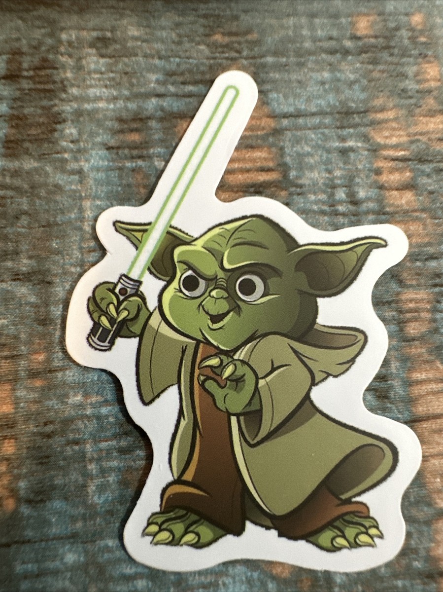 Baby Yoda The Child Mandalorian Star Wars Vinyl Sticker Jedi Decal Cute  Funny