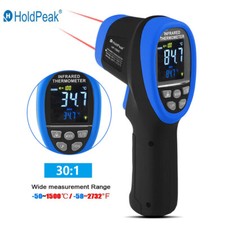 Infrared Laser Thermometer Gun LCD Color Screen Digital Temperature Meter Tester