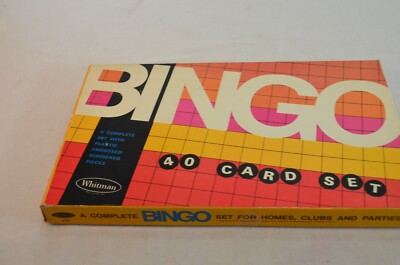 Bingo Whitman 1968 No. 4709 40 card set