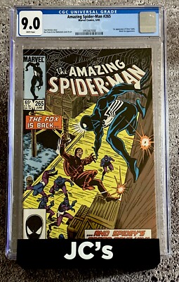 AMAZING SPIDER-MAN #265 CGC 9.0 DIRECT ED 1985 KEY ISSUE 1ST APP SILVER SABLE
