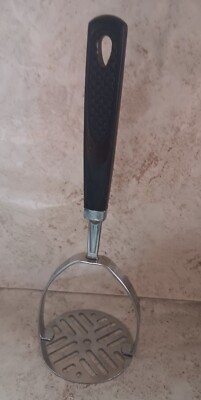 Vintage Ekco Forge Stainless Steel 9'' Long Potato Masher Made in USA
