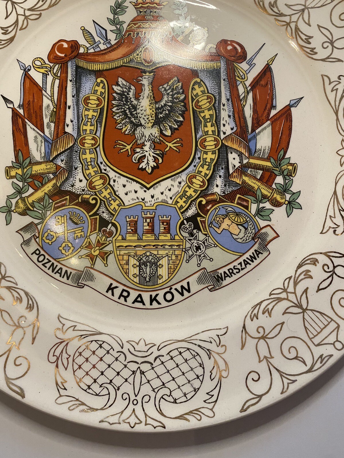 Polish Themed Large Collector Plate 10” Sanders MFG CO Nashville