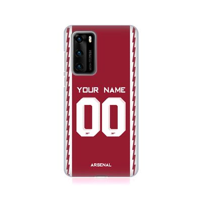 CUSTOM PERSONALIZED ARSENAL FC 2022/23 KIT SOFT GEL CASE FOR HUAWEI PHONES 4